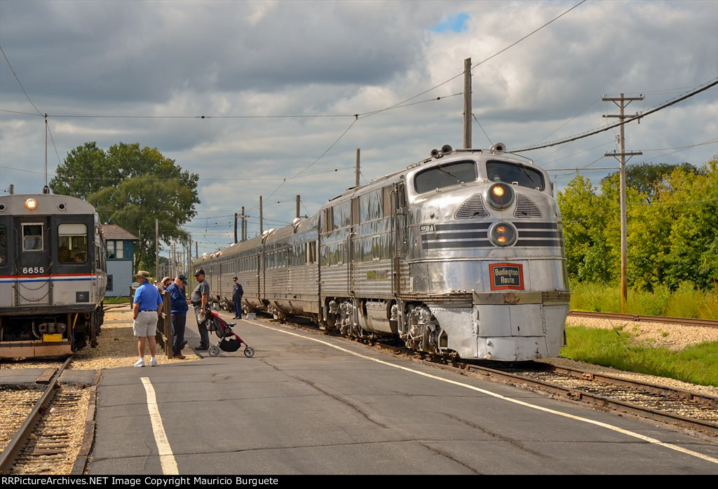 CBQ E5A Locomotive Nebraska Zephyr